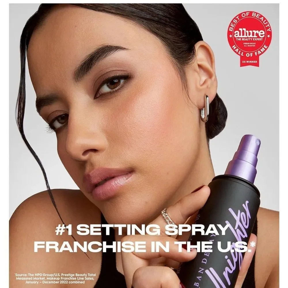 Urban Decay All Nighter Setting Spray - Purple and Black